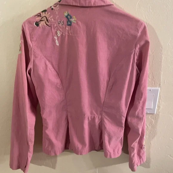 Vtg Bisou Bisou Floral Embroidery Jacket - Picture 4 of 5